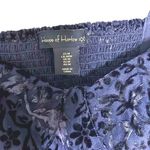 House of‎ Harlow 1960 Revolve Blue Damask Velvet Mini Dress Formal Medium EUC Photo 3