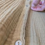 Acacia Swimwear Olive Green Oahu Oversized Dress Coverup Women's Large Yellow Photo 5