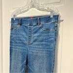 Spanx EveryWear Flare Jeans Large Full Length Pull On Stretch Denim 20456R Photo 2