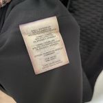 Alice + Olivia Black Textured Gathered Skirt Dress Zip Back Size 8 Photo 4