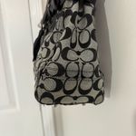 Coach Hampton Black and Gray Signature Tote Bag With Braided leather detail Photo 4