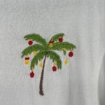 Jane and Delancey Tropical Christmas Fleece Top Sz S Embroider Holiday Flamingo Photo 4