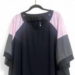 Bloomchic Colorblock T-Shirt Sz 28/4XL Blk/Pink/Gray Closet Staple Vacation NWOT Photo 2