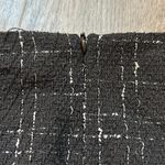 Black Tweed Faux Wrap Button Up Skirt Size S Photo 4
