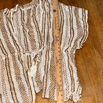 Sonoma  Brown and White Striped Tunic Coverup OSFM‎ Photo 5
