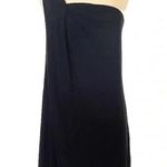 Ann Taylor Classic Chic Black One Shoulder Cocktail Formal Dress Size 6 Small S Photo 0
