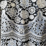 HD in Paris  Anthropologie Blue Lace Blouse with Tank Size 4 Dark Ocean Dress Top Photo 4