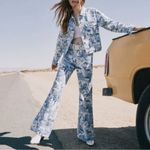 Wrangler HI RISE NAUTICAL PRINT FLARE WANDERER LAINEY WILSON STYLE SIZE 31x30 Photo 3