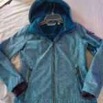 Free Country  Women's Softshell Jacket Full Fleece lined Size S Turquise Blue Photo 0