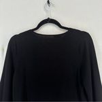 H&M  Long Sleeve Pullover Stretch Sweater Womens Medium Black Photo 7