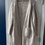 POL  Cozy Soft Long Open Front Duster Cardigan Cream nwot Photo 0