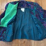 Stefano’s by Stephan Carey vintage paisley blazer jacket 8 wool Green Photo 5