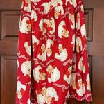Handmade plus size Santa Christmas skirt Red Photo 0