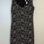 Badgley Mischka Belle Dress Black & Creamy Tan w/Beaded & Lace Neckline Sz 4 NWT Photo 0