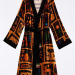 Farm Rio Tropical Velour Robe Kimono W/Beaded Belt Size XS New w/tag $295 Photo 0