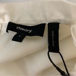 Theory  Ivory Sleeveless Cowl Neck Blouse - Size Large Photo 4