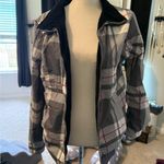 ZeroXposur  Gray and Pink Striped Jacket Photo 0