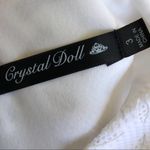 Crystal Doll  Women's White Lace V-Neck/Back Fit & Flare Mini Dress sz Jr's 3 Photo 5