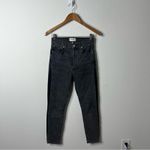 AGOLDE Charcoal Gray Black Slim Jeans Side Stripe Womens Size 25 Photo 3