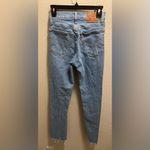 Levi's  Women's Wedgie Straight Distressed Button-Fly Blue Jeans Photo 8