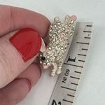 VTG Easter Rhinestone Pave Adorable Peter‎ Cottontail Bunny Brooch White Photo 4