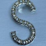 925 Solid Sterling silver initial Script letter “ S “ Pendant Signed ALF Photo 0