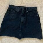 Madewell  black faded denim skirt in size 24 Photo 0