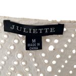 Juliette NWTs Cream Eyelet Gold Beaded Embellished Pool Swim Cover Up Medium Photo 3