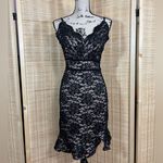 Morgan & Co . Black Lace Dress, Size: 7 Photo 1