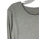 Banana Republic  Women's Heather Gray Crewneck Long Sleeve Top Size Small Photo 5