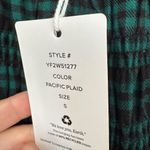 Lucky Brand  Smocked Bodice Dress Pacific Plaid Green Holiday Small NWT Photo 2