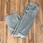 EXPRESS Light Wash High Rise Boot Cut Flare Distressed Knee Jeans Photo 7