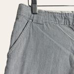 Proenza Schouler for Target Navy White Pinstripe Bermuda Shorts Size 7 Blue Photo 3