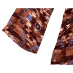 Stetson L Bell Sleeve Dress Aztec Navajo Western Rayon Brown Southwestern Ranch Photo 2