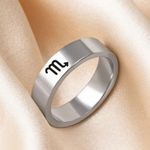 Silver Scorpio Astrology Ring Photo 0