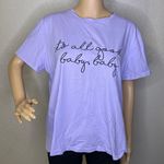 SheIn It’s All Good Baby Baby Purple Short Sleeve Tshirt Size 3XL Photo 1