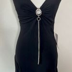 Vintage Goth Handkerchief Dress Black Size M Photo 6