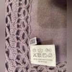 Cashmere Scarf, Shawl, wrap, lavender grey, crochet edges. 91” x 25”‎ Purple Photo 2