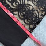 Maggy London  Bodycon Black and Tan Lace Midi Dress Photo 6