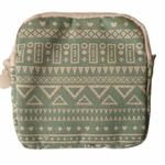 Gadget Bag Aqua Boho Print 4.5” x 4.5” Blue Photo 0