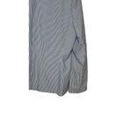 Tahari Women Blazer Jacket 1-Button Seersucker Long Sleeve Striped Blue White 18 Photo 8