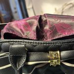 Betsey Johnson Betsy Johnson, adorable handbag, black with black & white bow. New without tags. Photo 5