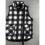 Woolrich Vest Women Large Duck Down Plaid Quilted Puffer Full Zip Classic Photo 3