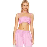 L'Academie Revolve -  Maxie Pants & Joan Crop Top in Bubble Gum Pink Photo 8