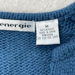 Energie Vintage Y2K Acrylic Stretch Knitted Sweater Womens Size M Blue Pocket Photo 3