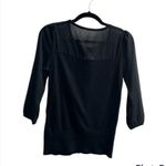 Monsoon black sheer polka dot top blouse Size 4 Photo 1