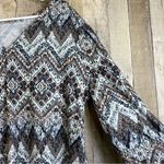 Unbranded Xxl Tribal Print Notched V Photo 5