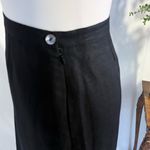 Bloomingdale’s Linen Blend Black Ruffle Hem Skirt Knee Length Sz 10💛 Photo 5