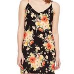 Sanctuary Brand New Women's Small Black Mini Sleeveless Slip Dress floral Photo 1
