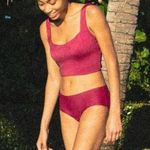 ANDIE  Plum Purple The Siren Swim Tank in Plum Size L NWT Photo 6